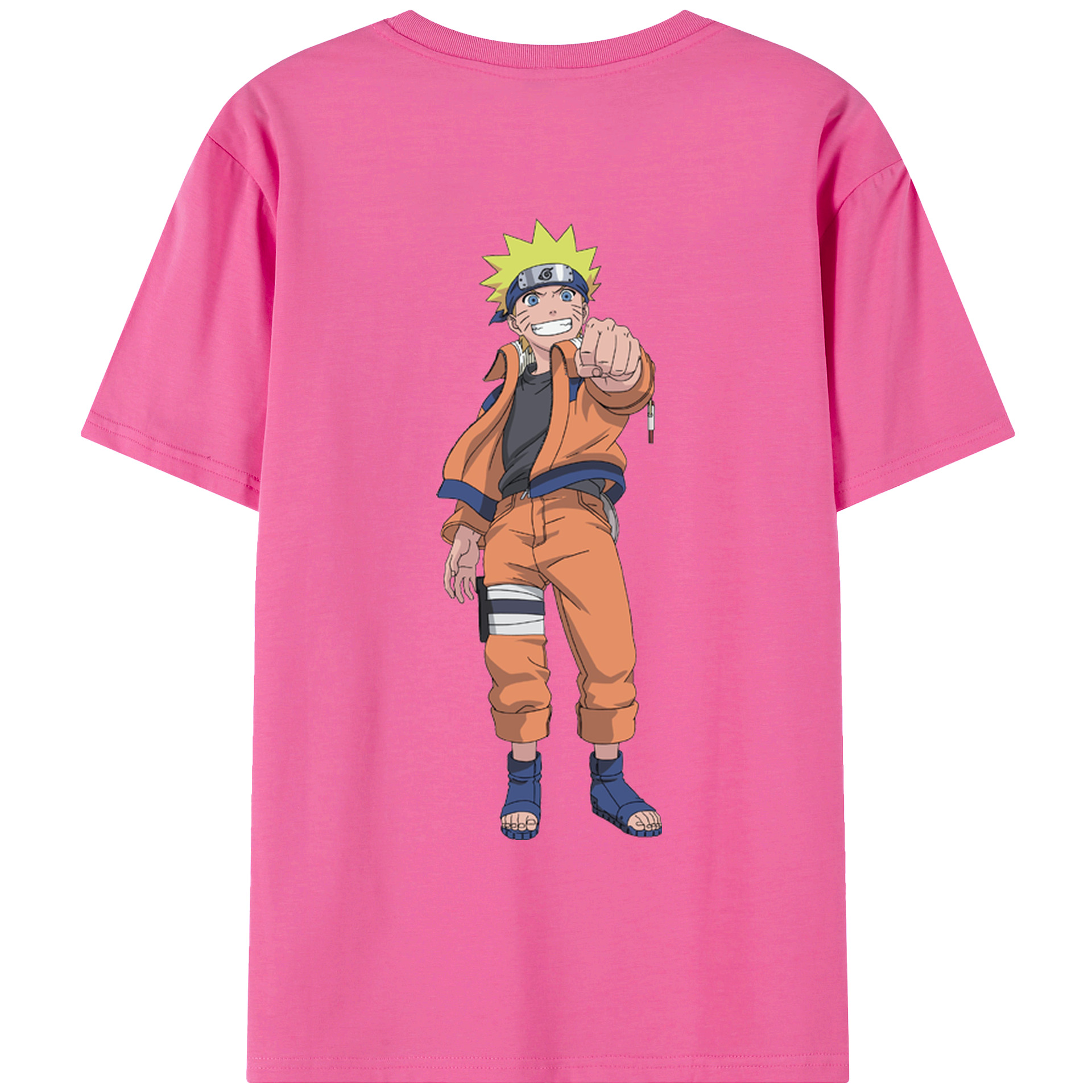 （画像用） NARUTO -ナルト- うずまき ナルト Uzumaki Naruto レディース半袖Tシャツ(バックプリント)
